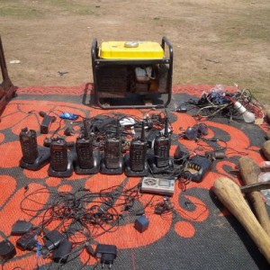 Two way radio used by Boko Haram militants Photo Credit: PR Nigeria