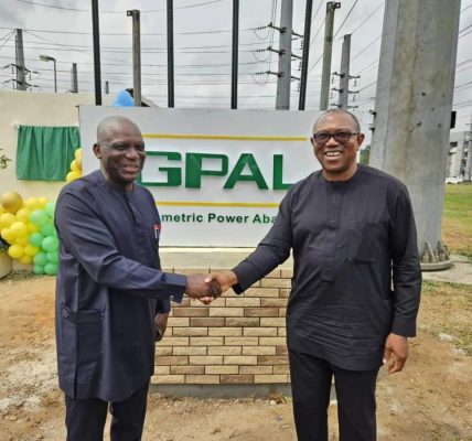 H.E Peter Obi attended the Commissioning of the Geometric Power facility, Aba Integrated Power Project, in Osisioma Local Government Area of Abia State.