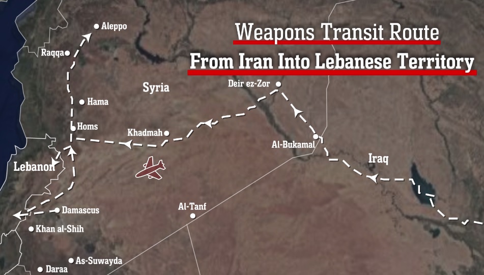 IDF Operations Against Iranian Weapons Smuggling Routes via Syria to Hezbollah in Lebanon